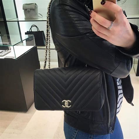 chanel around chevron bag|Chanel statement flap.